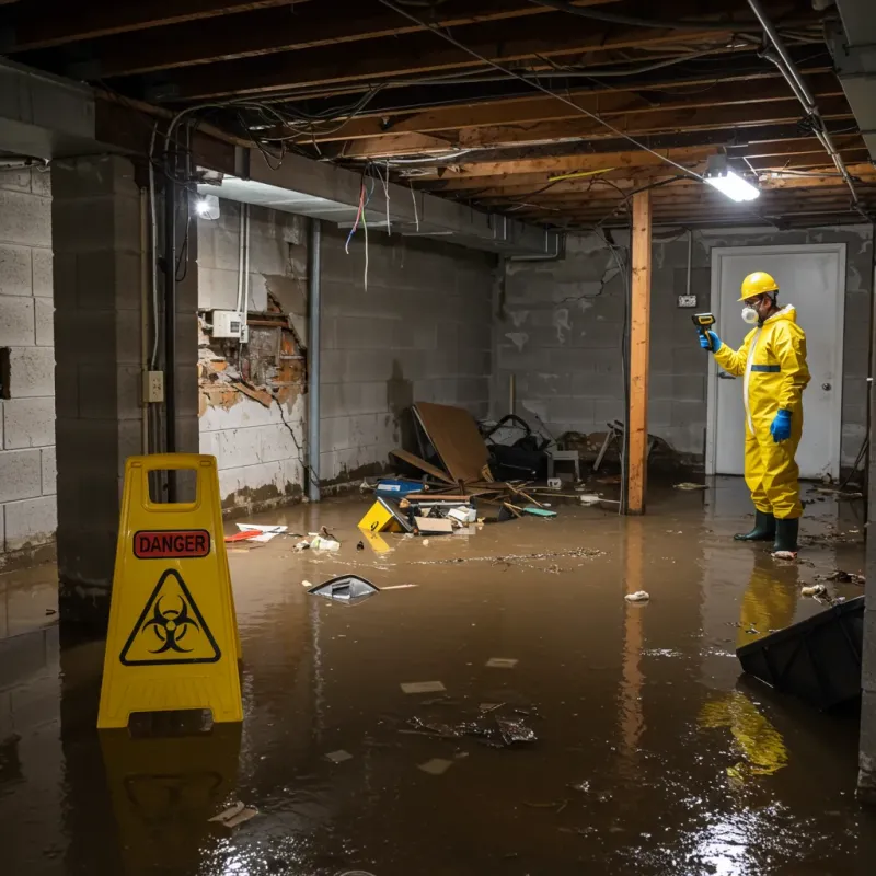 Flooded Basement Electrical Hazard in Honalo, HI Property